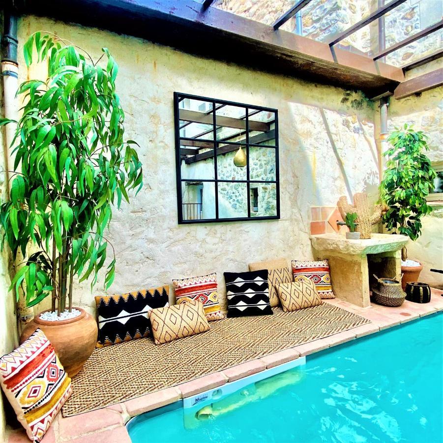 Gite De Groupe 9Ch Ou 3 Gites Independants De 3Ch - Patio Et Piscine Interieure Chauffee Toute L'Annee ヴァロン・ポン・ダルク エクステリア 写真