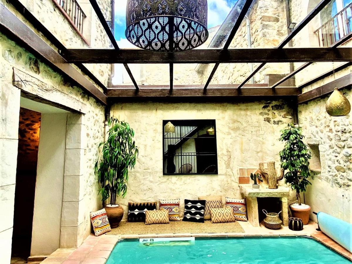 Gite De Groupe 9Ch Ou 3 Gites Independants De 3Ch - Patio Et Piscine Interieure Chauffee Toute L'Annee ヴァロン・ポン・ダルク エクステリア 写真