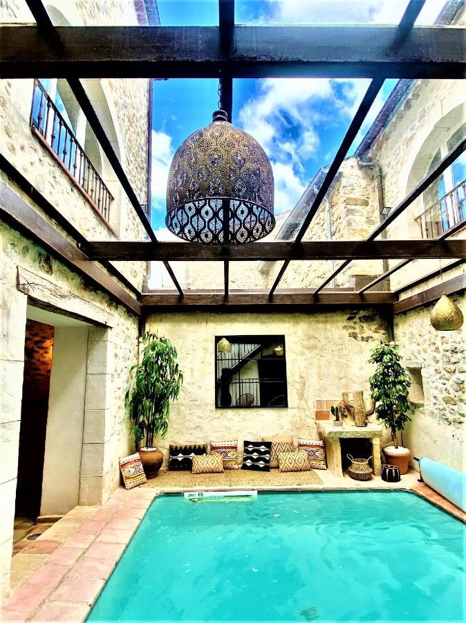 Gite De Groupe 9Ch Ou 3 Gites Independants De 3Ch - Patio Et Piscine Interieure Chauffee Toute L'Annee ヴァロン・ポン・ダルク エクステリア 写真