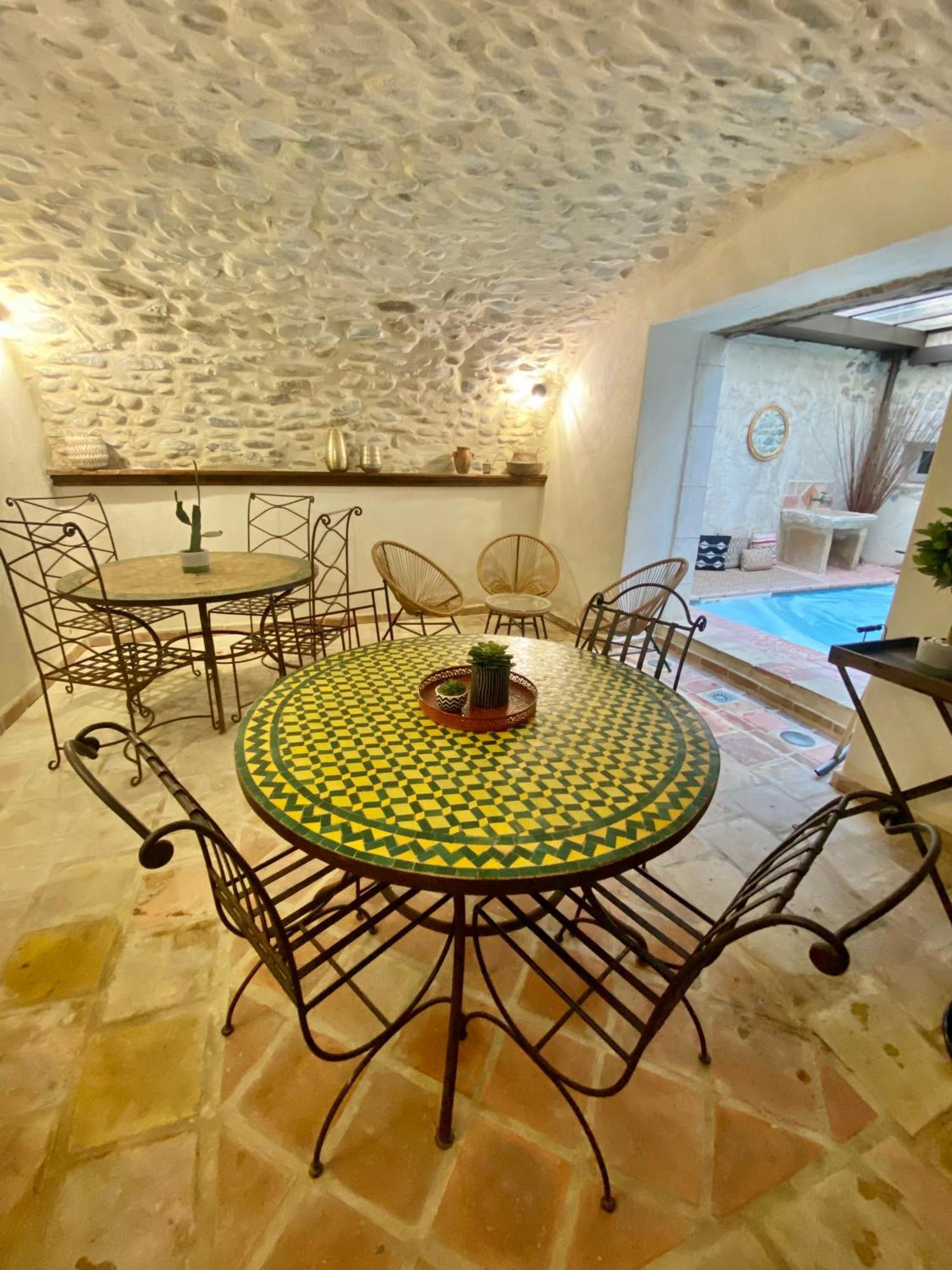 Gite De Groupe 9Ch Ou 3 Gites Independants De 3Ch - Patio Et Piscine Interieure Chauffee Toute L'Annee ヴァロン・ポン・ダルク エクステリア 写真
